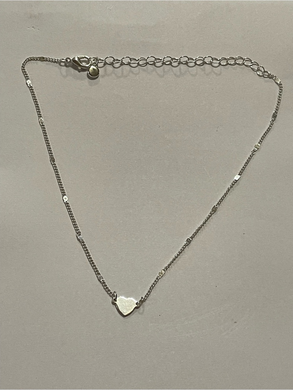 Silver Tone Heart Bracelet / Anklet #0220